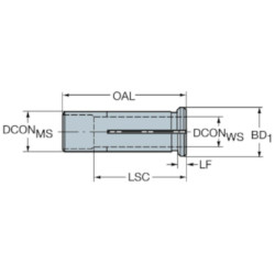 Casquillo de fijación cilíndrico- Sandvik A393.CG-32 12 60