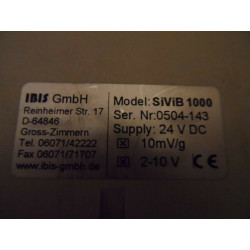 Vibration and rolling bearing monitor IBIS GmbH-SiViB 1000