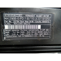 Indramat Permanent Magnet Motor( Servomotor)MAC090B-0-PD-1-B/110-A-2