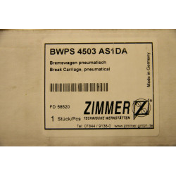 Zimmer Clamping and braking carriage pneumatical Type: BWPS 4503 AS1DA