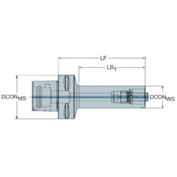 Coromant Capto®, adaptador de reducción- Sandvik C8-391.02-63 080B