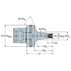 Adapter Coromant Capto® - Coromant EH- Sandvik C5-391.EH-16 072