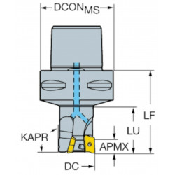 CoroMill® 390 Square shoulder milling cutter- Sandvik R390-040C5-11H