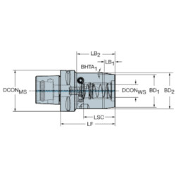 Coromant Capto® a CoroChuck™ 930- Sandvik 930-C8-HD-25-097