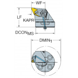 CoroTurn® Prime head for turning- Sandvik SL-CP-25BL-40-11B50