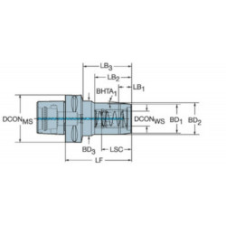 Coromant Capto® - CoroChuck™ 930- Sandvik 930-C8-S-20-103