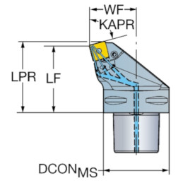 VDI auf Coromant Capto+ T-Max® P Schneidwerkzeug zum Drehen-Sandvik